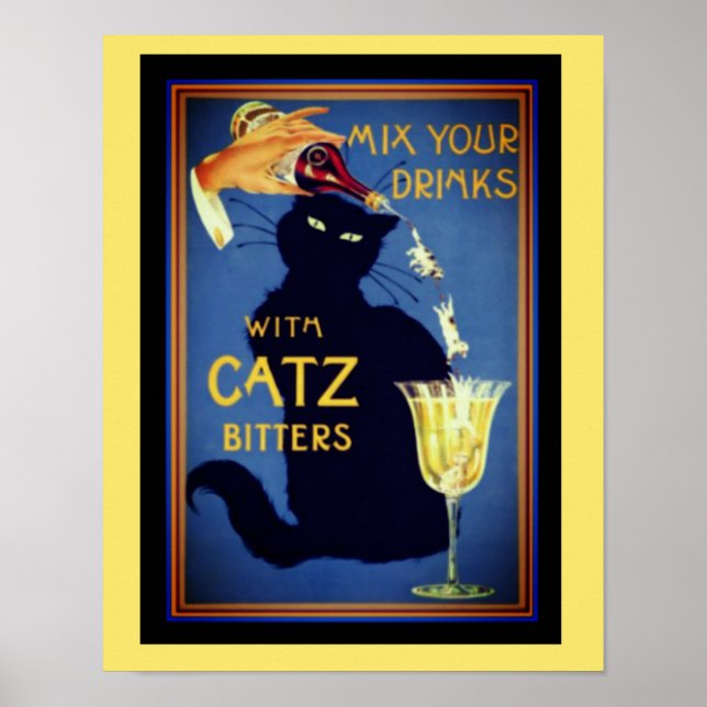 Catz Bitters Vintage 12x16 Poster (Front)