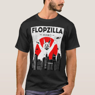 Catzilla big floppa meme Flopzilla Caracal Cat T-Shirt