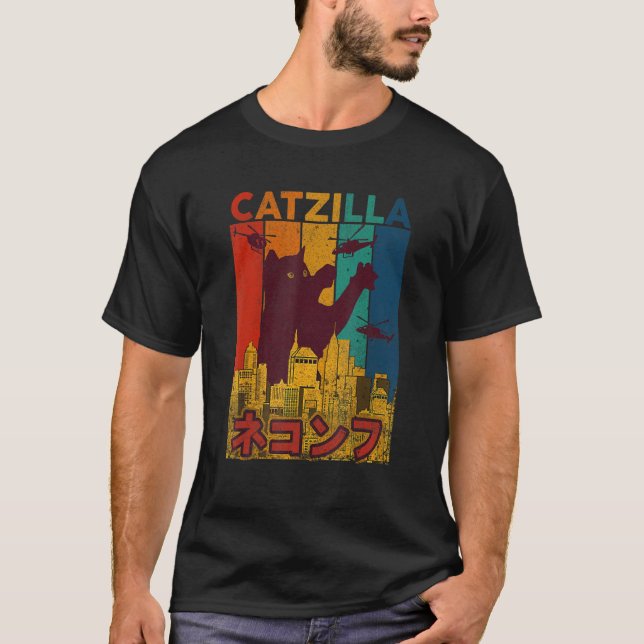 Catzilla Ca  Cat Cat T-Shirt (Front)