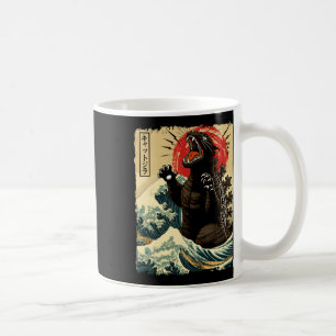 Catzilla Cat Art Funny Cat Japanese For Men Women Coffee Mug