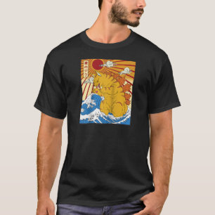 Catzilla Cat Japanese Anime Kawaii Funny Graphic T T-Shirt