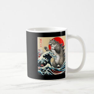 Catzilla Cat Japanese Art  Coffee Mug