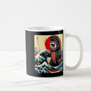 Catzilla Cat Japanese Art Funny Cat For Men Women Coffee Mug