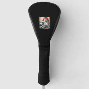 Catzilla Cat Japanese Art Funny Cat Gifts For Men  Golf Head Cover