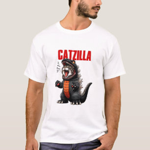 Catzilla – Funny Cat Godzilla Mashup T-Shirt