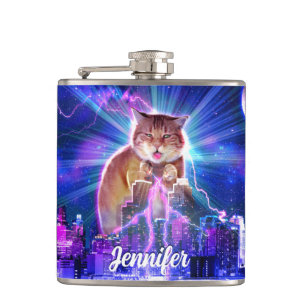 Catzilla                                           hip flask