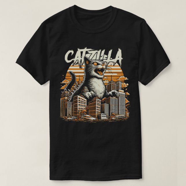 Catzilla King of Monsters T-Shirt (Design Front)