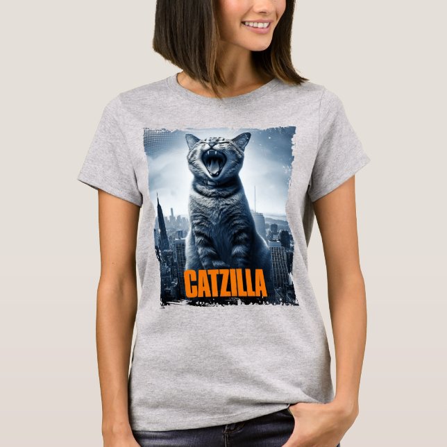 Catzilla Relaxed Womens T-Shirt (Front)