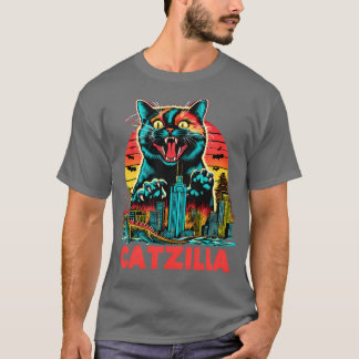 CATZILLA The Fierce Feline Overlord T-Shirt