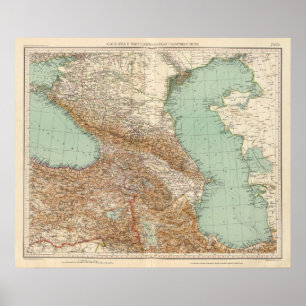 Caucasia 7374, Caspian Sea Poster