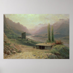 Caucasian Canyon, 1893 Poster