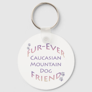 Caucasian Mountain Dog Furever Keychain