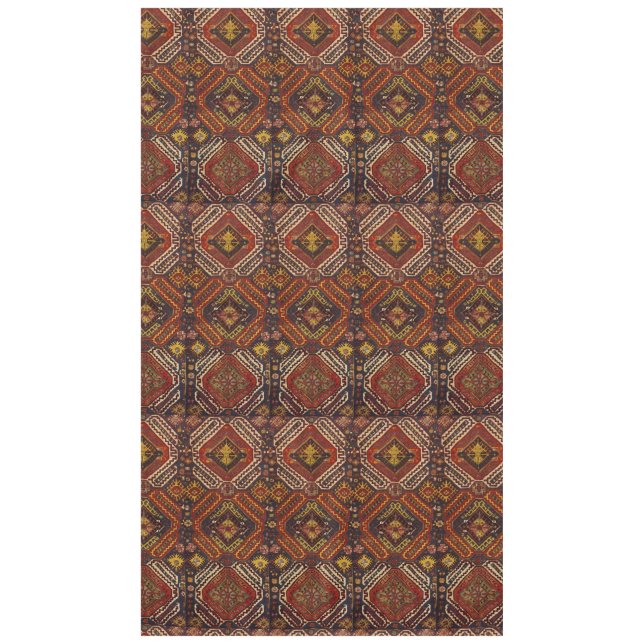 Caucasian rug design in warm colours  tablecloth (Front)
