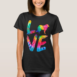 Caucasian Shepherd Tie Dye Love Dog Mom Dad T-Shirt