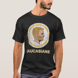 Caucasian T Shirt Caucasians Pride Vintage Funny S