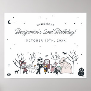 Cauchemar avant Noël Anniversaire Affiche de bienv