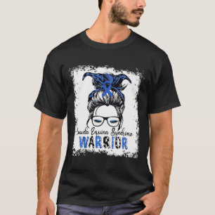 Cauda Equina Syndrome Warrior Blue Ribbon Awarenes T-Shirt