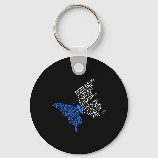 Cauda Equina Syndrome Warrior  Keychain (Front)