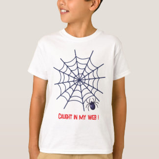 Caught In My Web – Funny Spider Halloween T-Shirt 