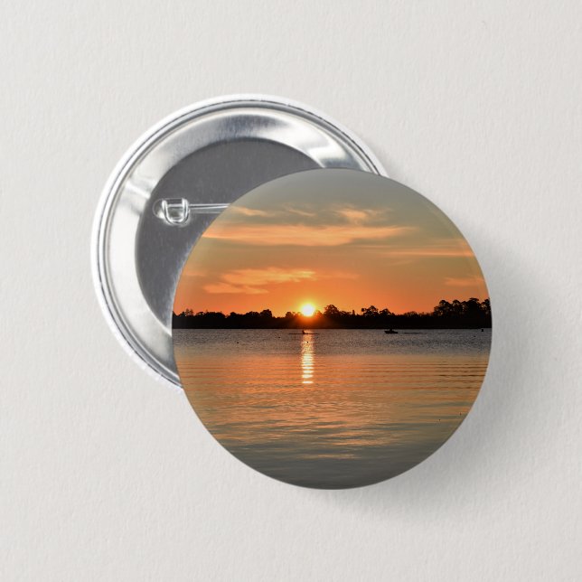 Caught in the Sunset Badge 2 Inch Round Button (Front & Back)