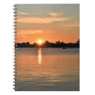 Caught in the Sunset Spiral Notebook