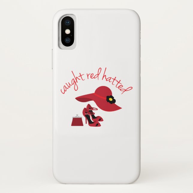 Caught red Hatted Case-Mate iPhone Case (Back)