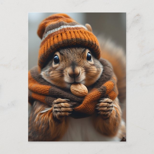 Caught snacking again - Squirrel Ai image Postcard (Front)