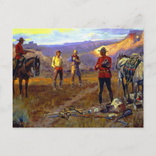 “Caught With the Goods” by Charles M Russell Postcard