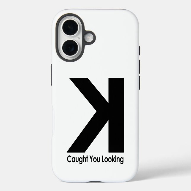 Caught You Looking – Funny Baseball Pitcher Saying Case-Mate iPhone Case (Back)