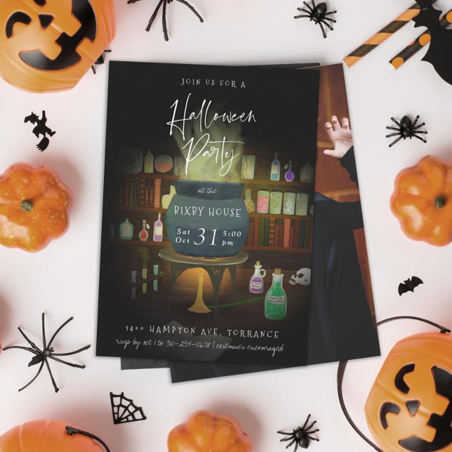 Cauldron Brewing Halloween Party Invitation (Creator Uploaded)