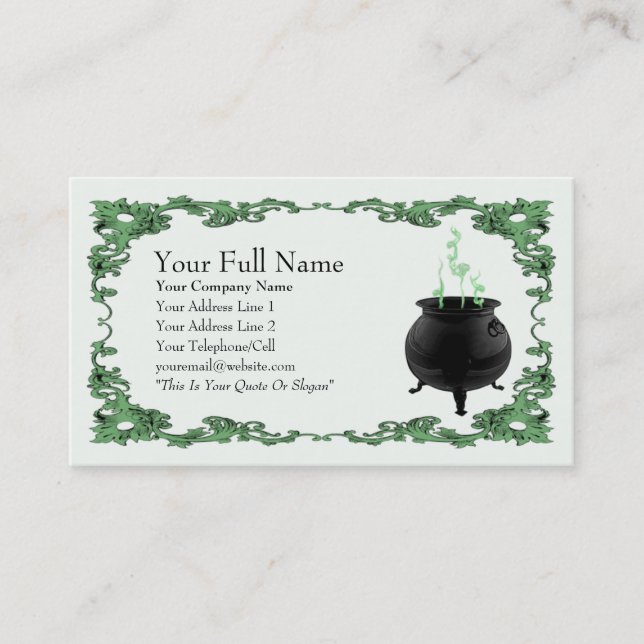 Cauldron - Business Card (Front)