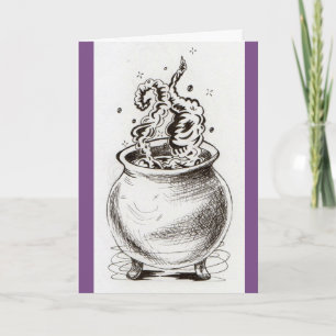 Cauldron greeting card