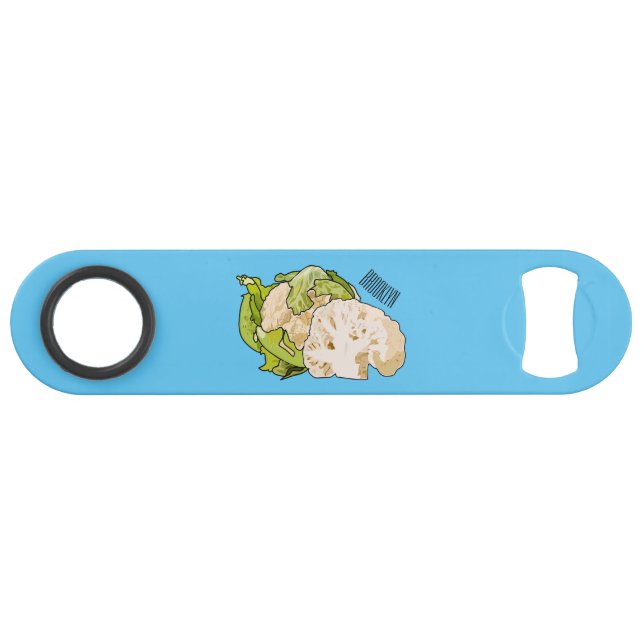 Cauliflower cartoon illustration bar key (Front (Horizontal))