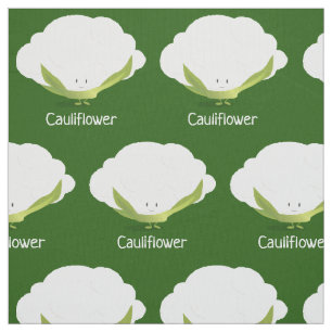 Cauliflower character Fabric