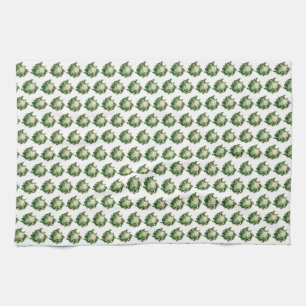 Cauliflower pattern kitchen towel