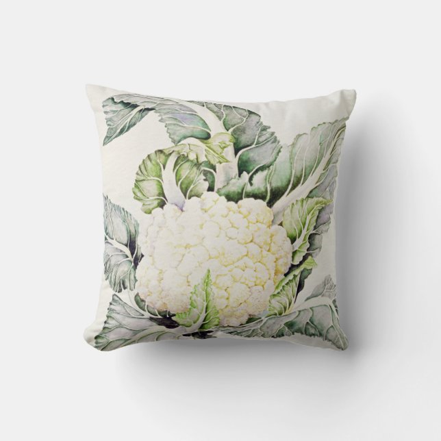 Cauliflower Study 1993 Throw Pillow (Front)