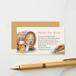 Causal Tacos Beer Books for Baby Enclosure Card