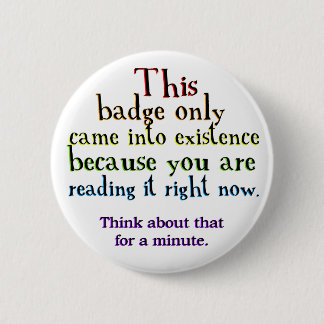 Causality Loop Paradox 2 Inch Round Button