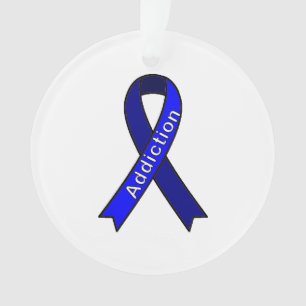 Cause Ribbon Addiction Ornament