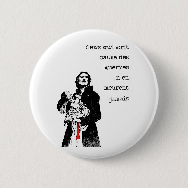 Causes !! 2 inch round button (Front)