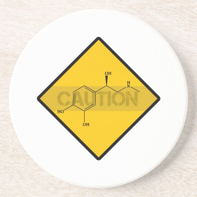 Caution: Adrenaline. Coaster (Front)
