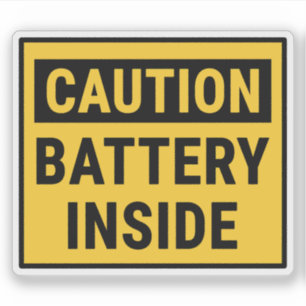 Caution Battery Inside