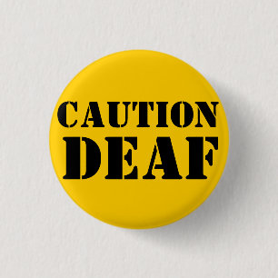 Caution Blind Pet Button