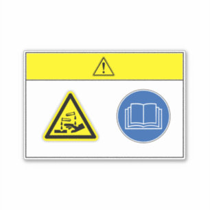 Caution/Chemical Hazard Label