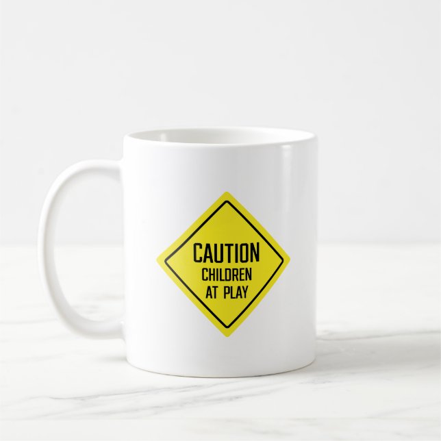 Caution Children At Play Sign | Classic Mug (Left)