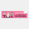CAUTION: Confections on Board Bumper Stickers