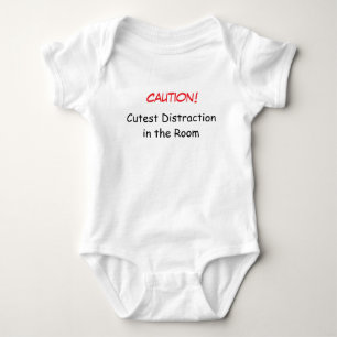 Caution: Cutest Distraction in the Room - Adorable Baby Bodysuit
