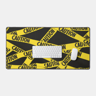 Caution Desk Mat