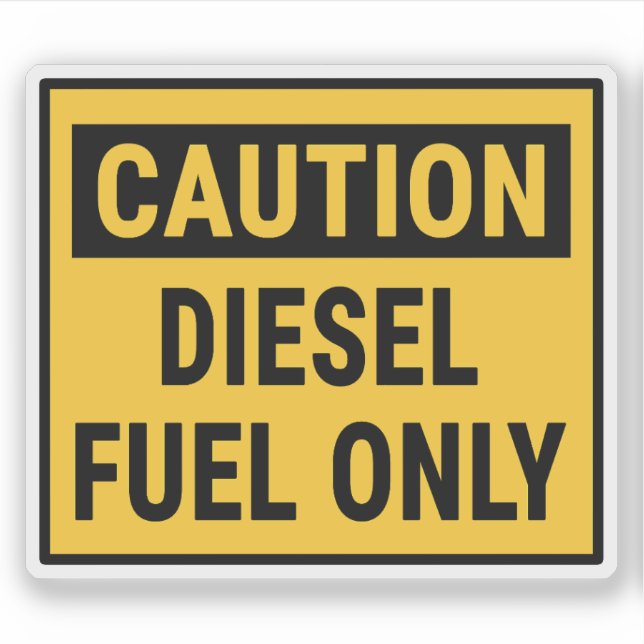 Caution Diesel Fuel Only (Front)