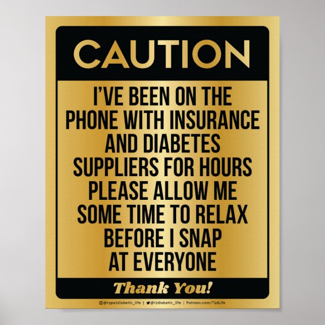 Caution [Digitized Gold] Poster (Front)